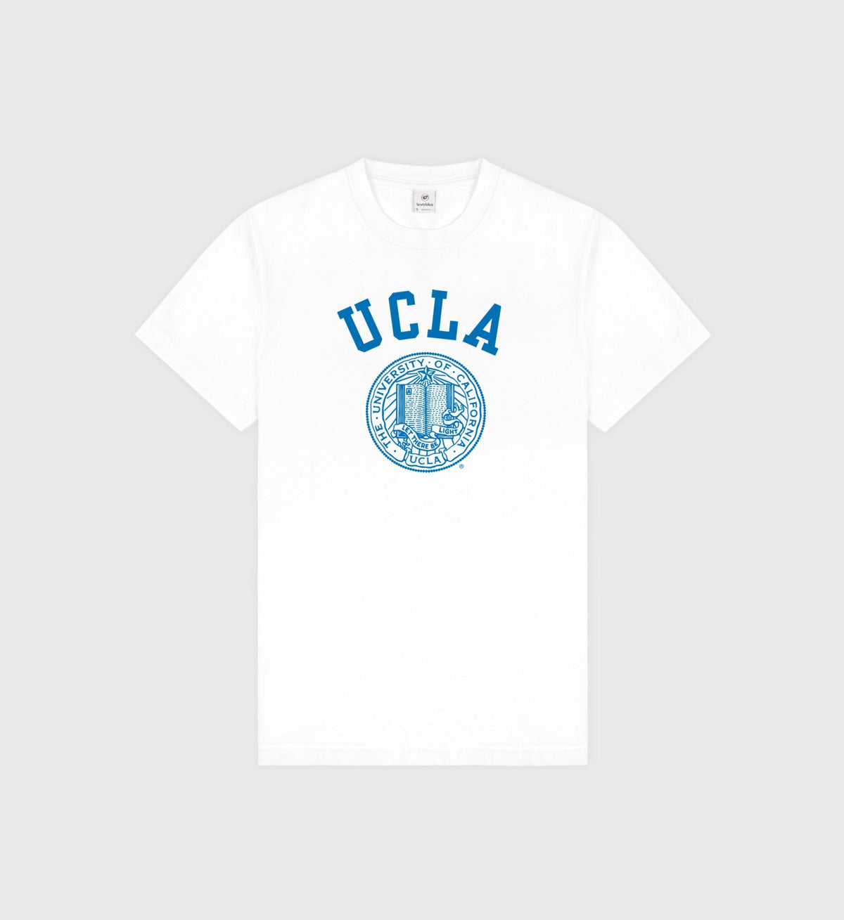 Sporty & Rich UCLA Crest T-Shirt - White/Blue