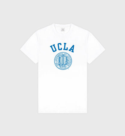 Sporty & Rich UCLA Crest T-Shirt - White/Blue