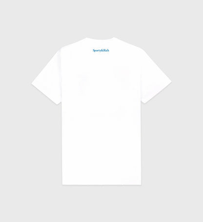 Sporty & Rich UCLA Crest T-Shirt - White/Blue