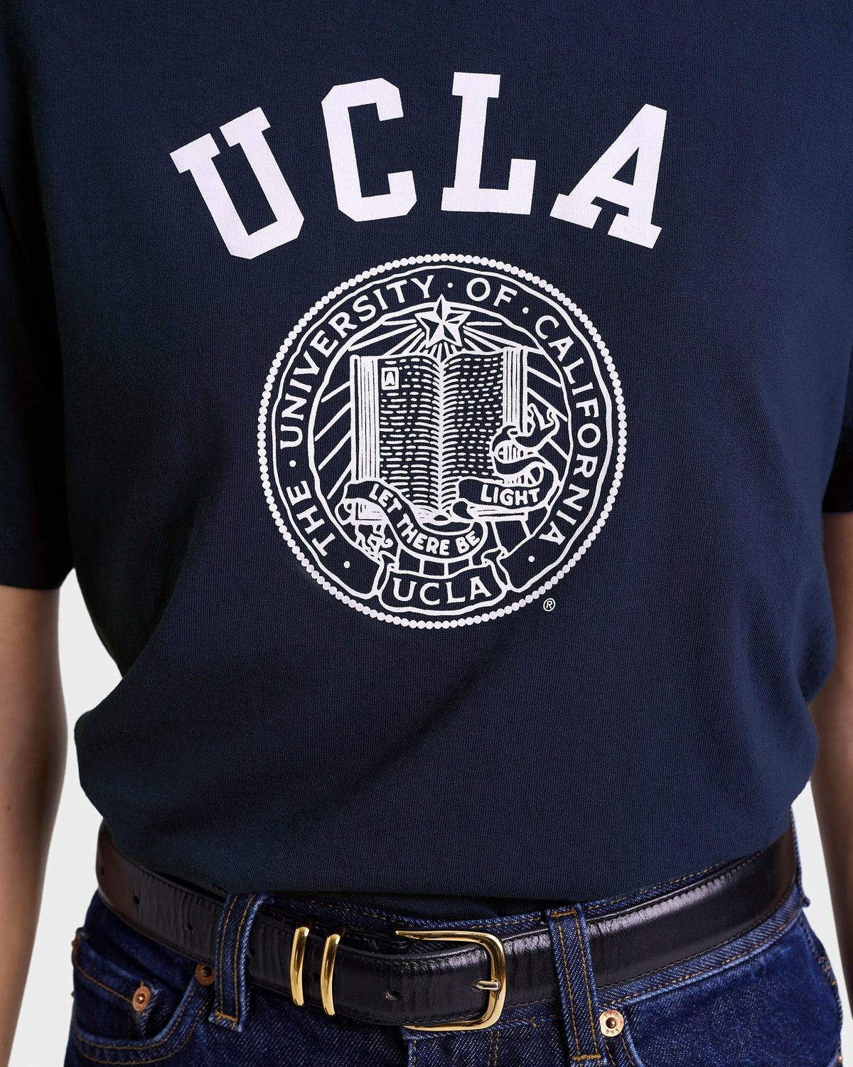Sporty & Rich UCLA Crest T-Shirt - Navy/White