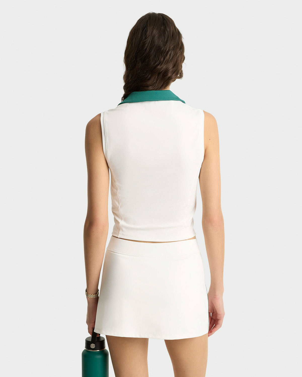 Sporty & Rich SRC Sports Polo Vest - White/Alpine