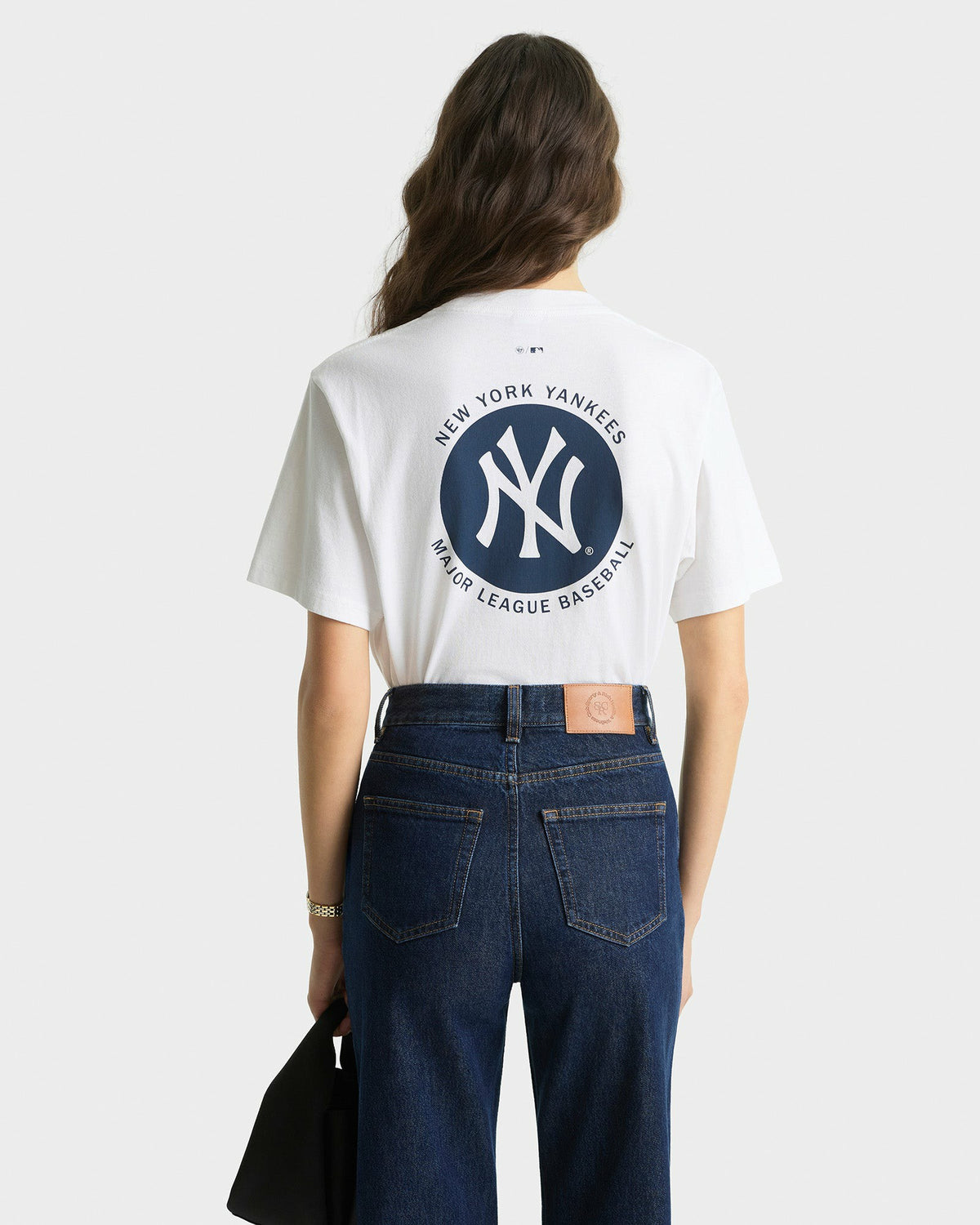 Sporty & Rich Major League T-Shirt - White/Navy