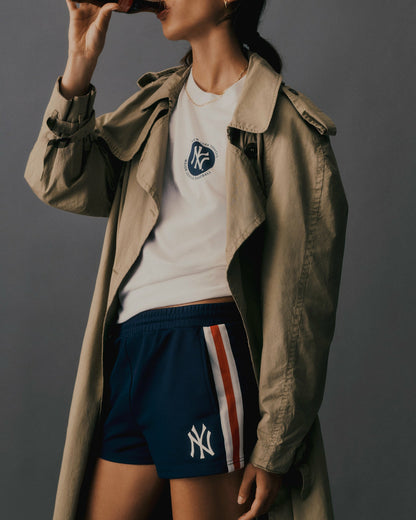 Sporty & Rich Major League T-Shirt - White/Navy