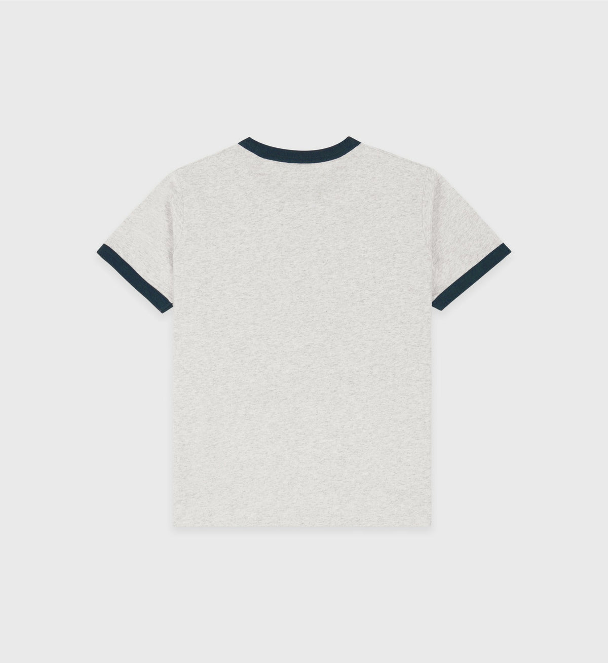 Sporty & Rich California Emblem Soft Ringer Tee - Heather Gray/Navy