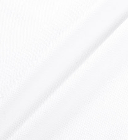 Sporty & Rich Eden Crest Embroidered Pique Polo - White/Navy