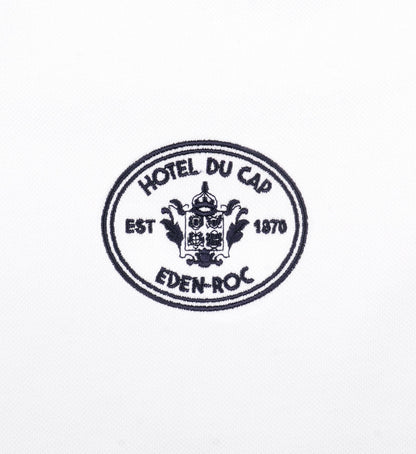 Sporty & Rich Eden Crest Embroidered Pique Tank - White/Navy