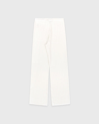 Sporty & Rich SRC Ribbed Trousers - Ecru/Navy
