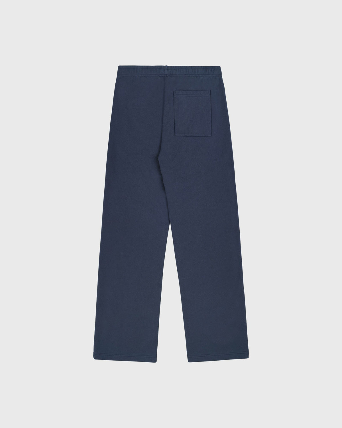 Sporty & Rich Signature Logo Embroidered Wide Sweatpant - Light Navy/White