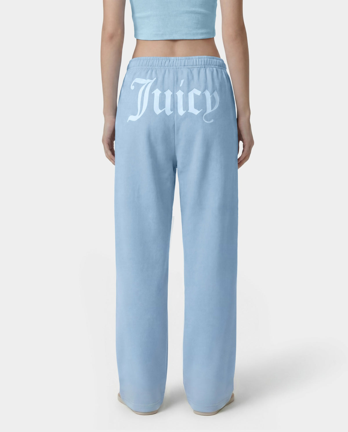 Sporty & Rich Juicy Emblem Wide Sweatpant - Sky Blue