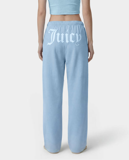 Sporty & Rich Juicy Emblem Wide Sweatpant - Sky Blue
