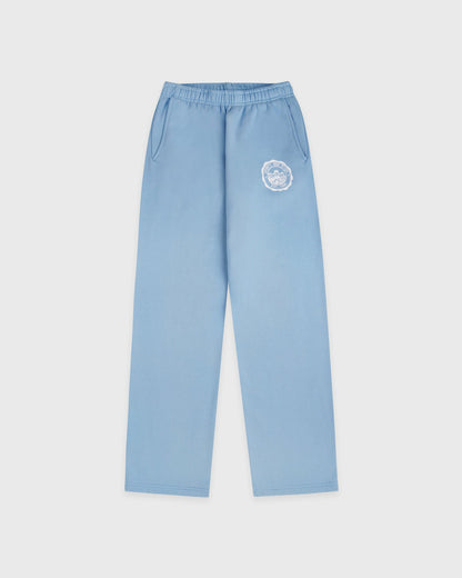Sporty & Rich Juicy Emblem Wide Sweatpant - Sky Blue