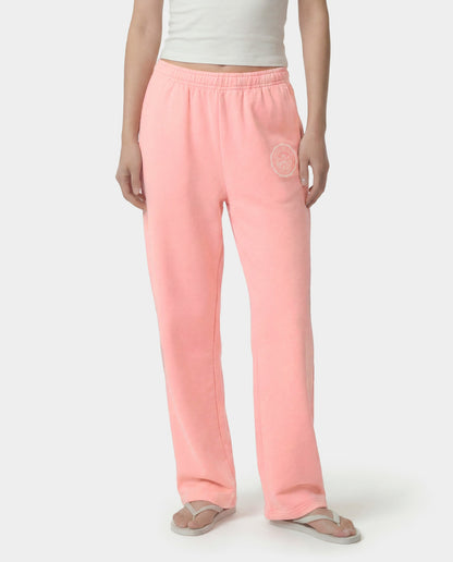 Sporty & Rich Juicy Emblem Wide Sweatpant - Rose