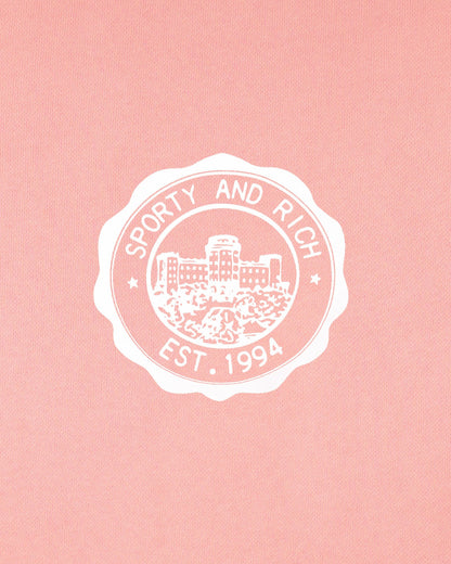 Sporty & Rich Juicy Emblem Wide Sweatpant - Rose