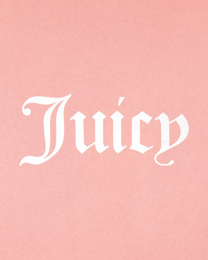 Sporty & Rich Juicy Emblem Wide Sweatpant - Rose