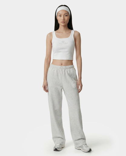 Sporty & Rich Juicy Emblem Wide Sweatpant - Heather Gray