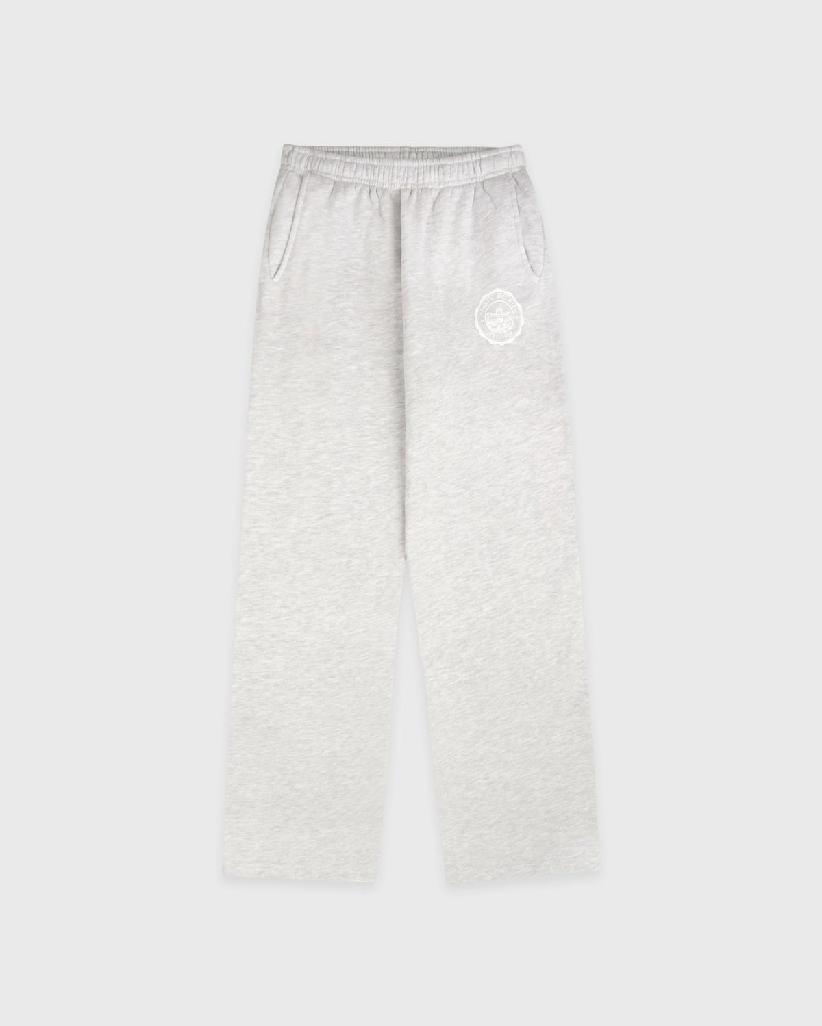Sporty & Rich Juicy Emblem Wide Sweatpant - Heather Gray