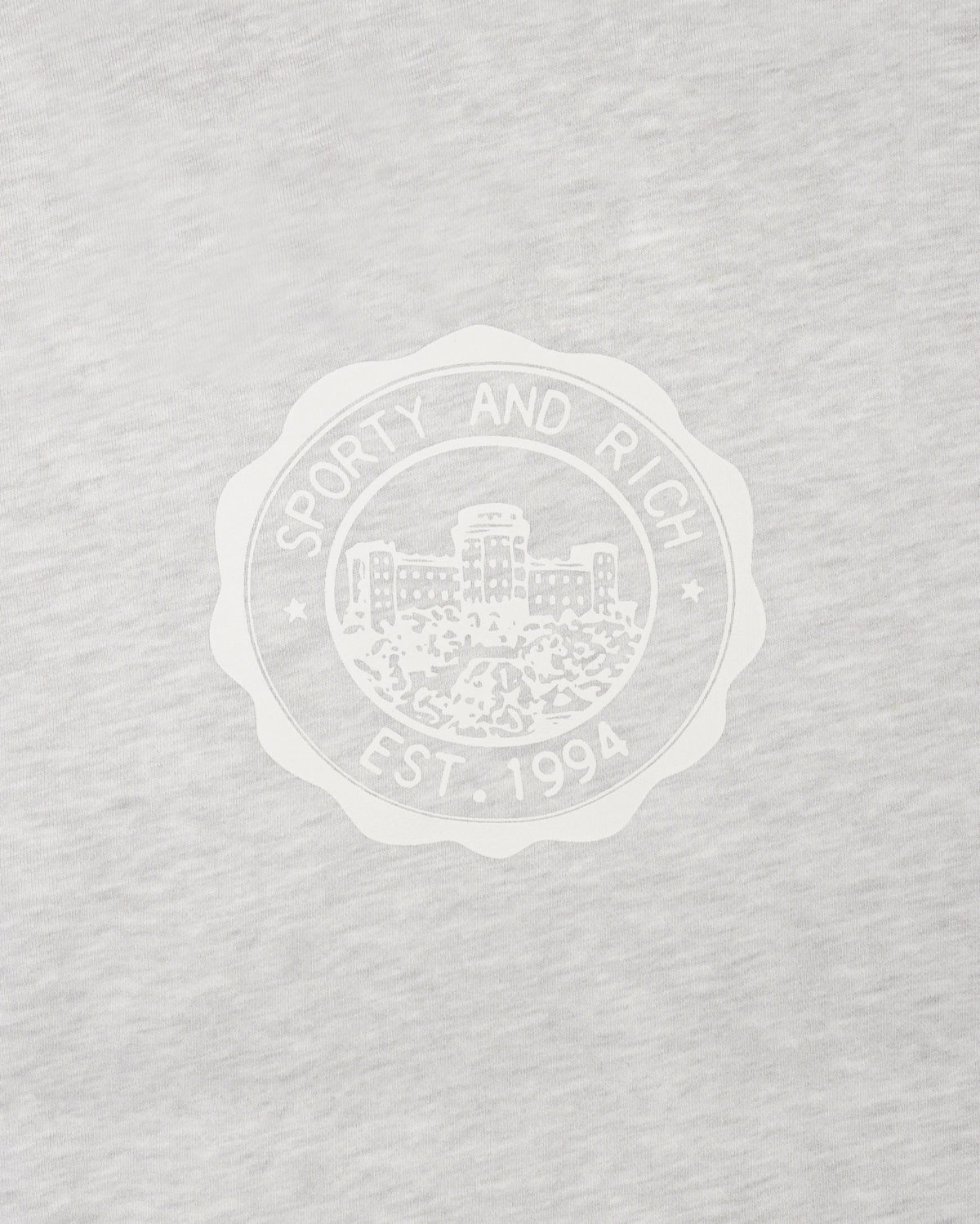 Sporty & Rich Juicy Emblem Wide Sweatpant - Heather Gray