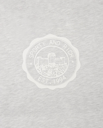 Sporty & Rich Juicy Emblem Wide Sweatpant - Heather Gray