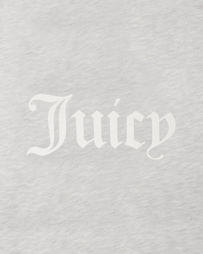 Sporty & Rich Juicy Emblem Wide Sweatpant - Heather Gray