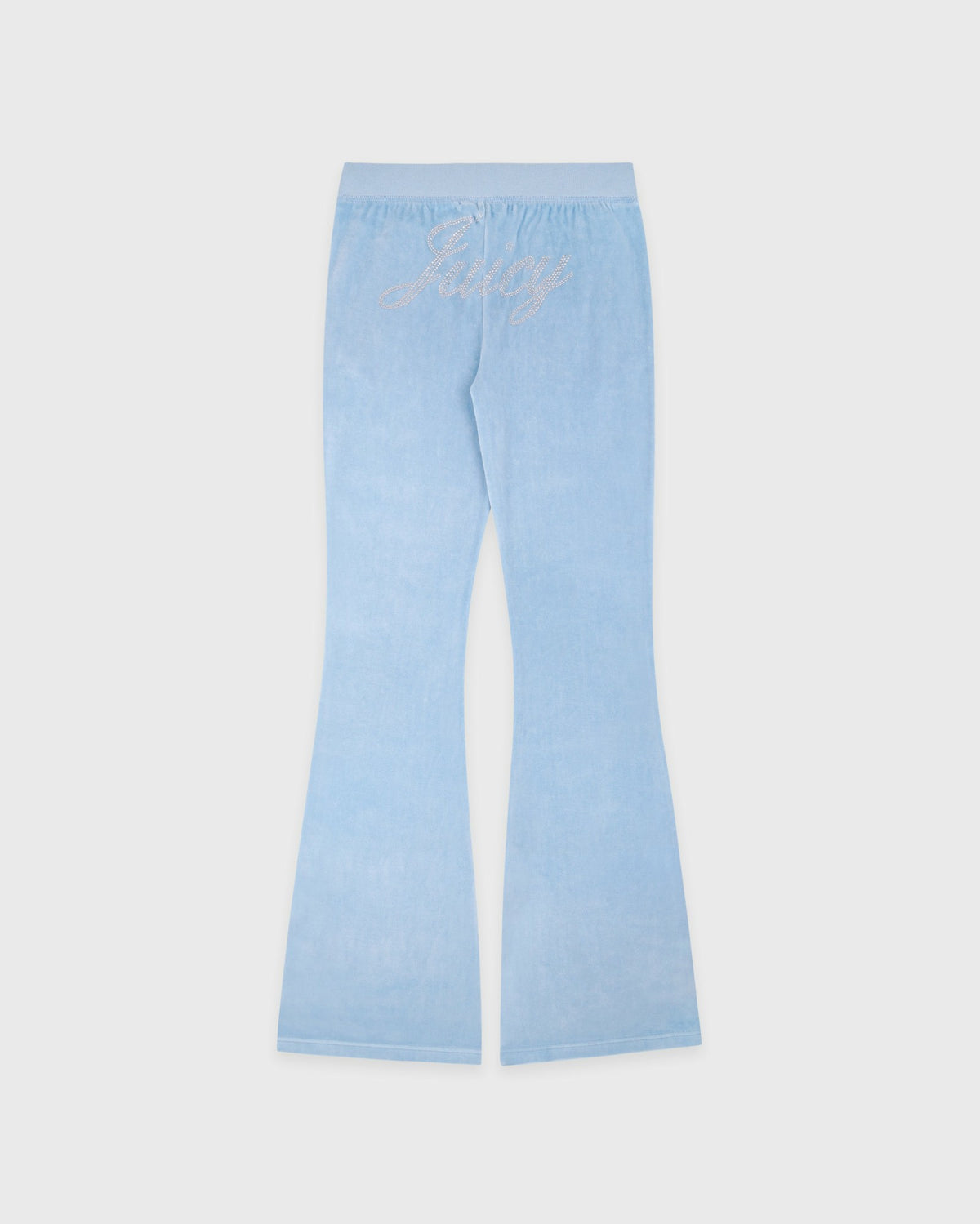 Sporty & Rich Juicy Script Velour Sweatpant - Sky Blue
