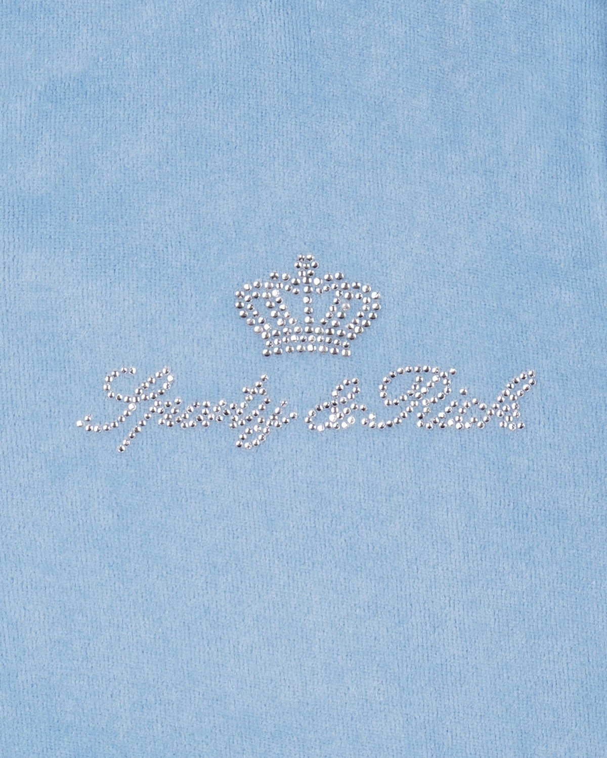 Sporty & Rich Juicy Script Velour Sweatpant - Sky Blue