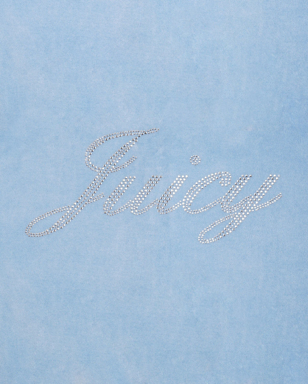 Sporty & Rich Juicy Script Velour Sweatpant - Sky Blue