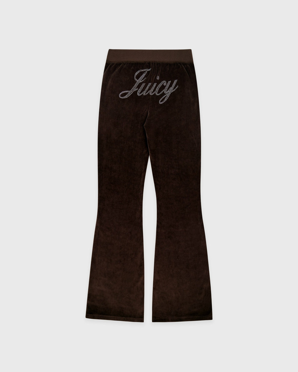 Sporty & Rich Juicy Script Velour Sweatpant - Chocolate