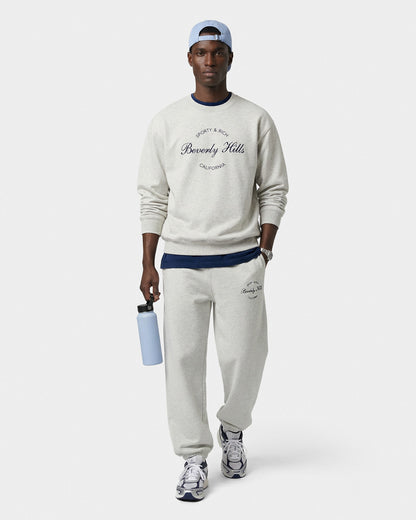 Sporty & Rich Beverly Script Sweatpant - Heather Gray