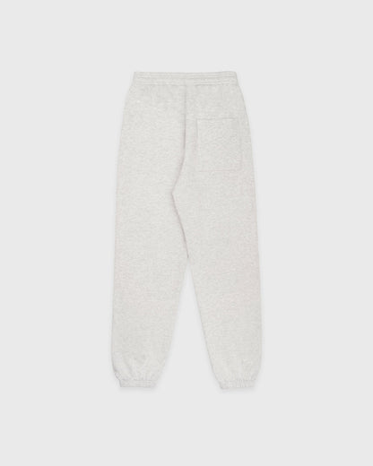 Sporty & Rich Serif Logo Embroidered Sweatpant - Heather Gray
