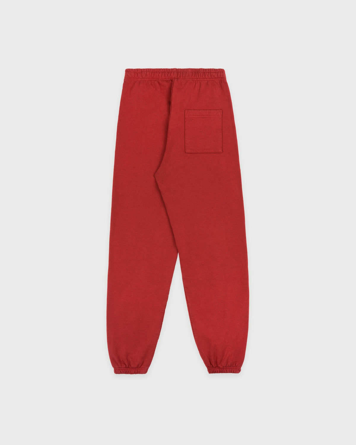 Sporty & Rich Serif Logo Embroidered Sweatpant - Faded Merlot/White
