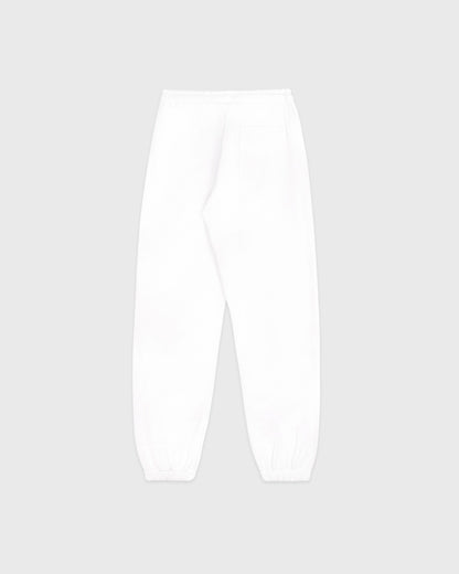 Sporty & Rich Serif Logo Embroidered Sweatpant - White/Navy