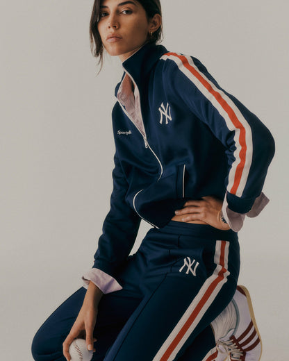 Sporty & Rich Yankees Serif Track Pant - Navy/White/Red