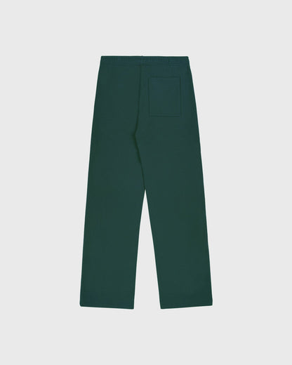 Sporty & Rich NY Crest Embroidered Wide Sweatpant - Forest