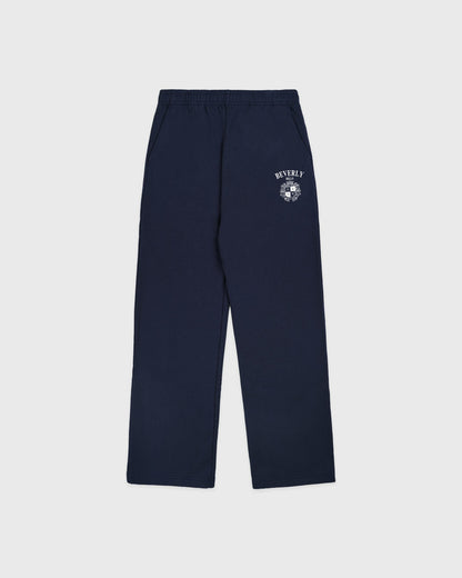 Sporty & Rich BH Crest Wide Sweatpant - Navy/White