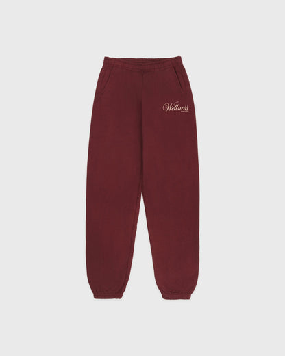 Sporty & Rich Soho Sweatpant - Merlot/Cream