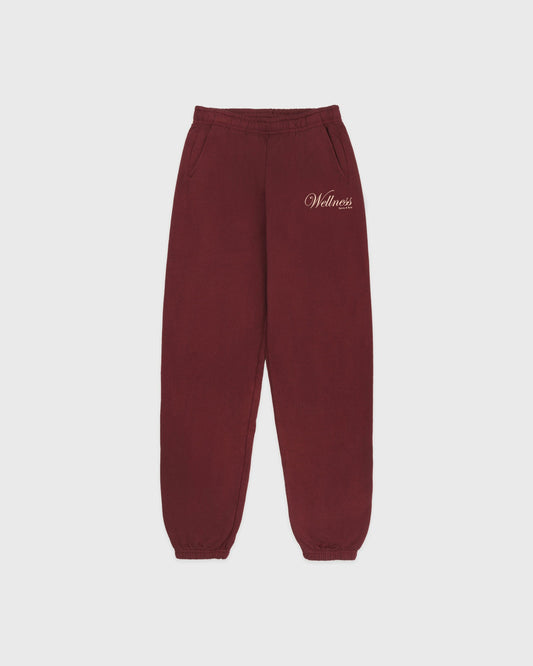 Sporty & Rich Soho Sweatpant - Merlot/Cream
