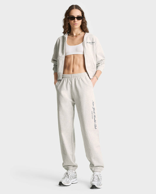 Sporty & Rich NY Health Club Sweatpant - Heather Gray/Navy