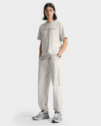 Sporty & Rich NY Health Club Sweatpant - Heather Gray/Navy