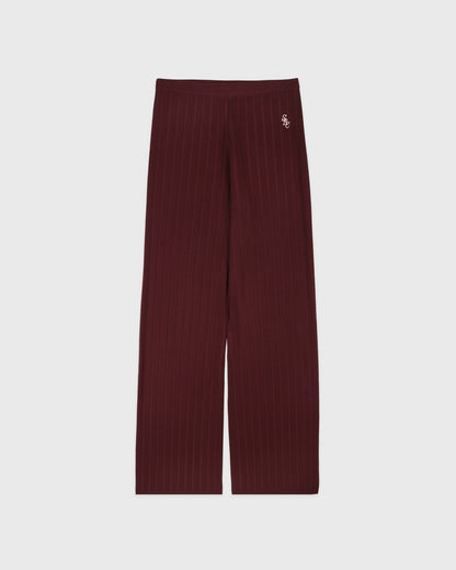 Sporty & Rich SRC Ribbed Trousers - Bordeaux