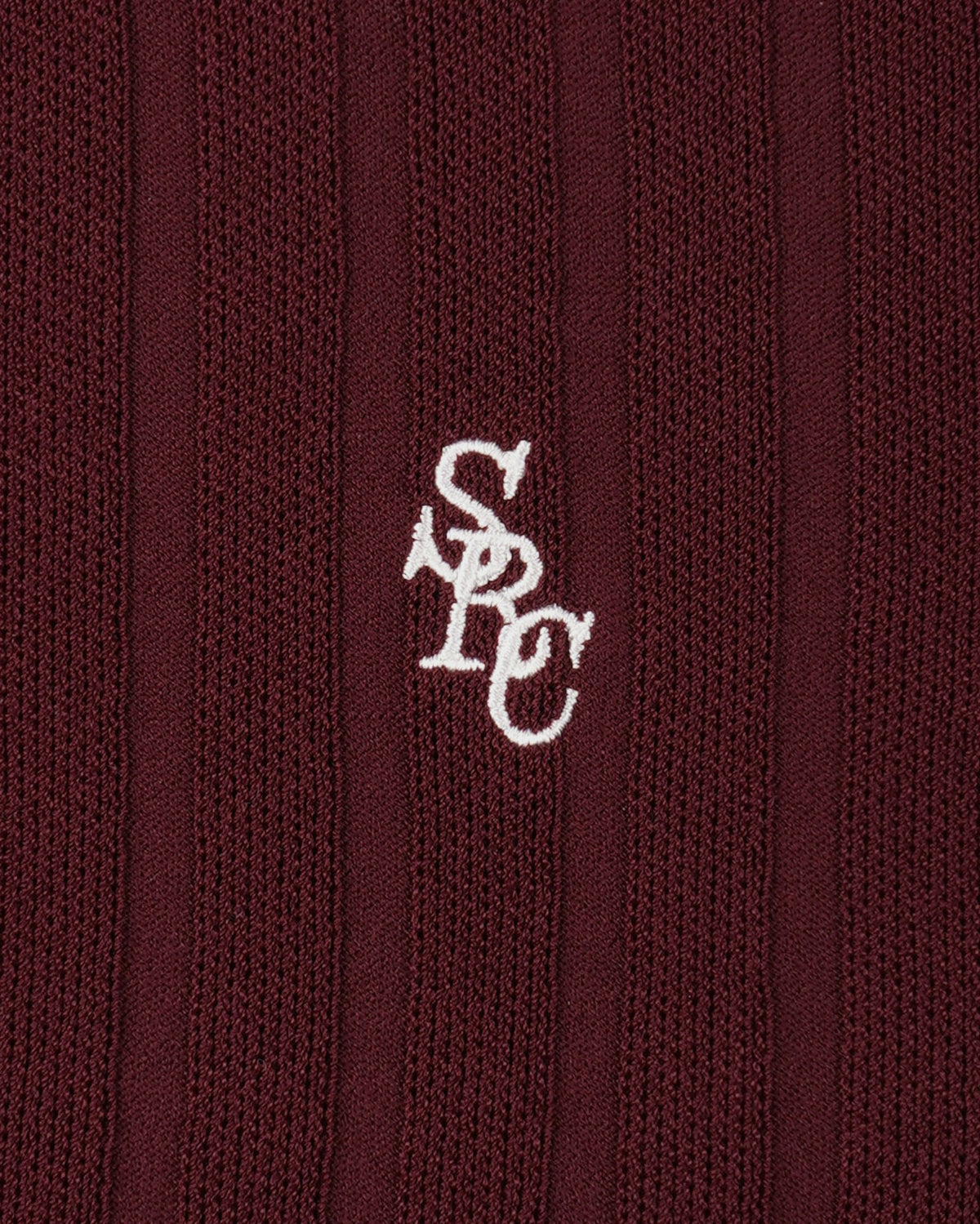 Sporty & Rich SRC Ribbed Trousers - Bordeaux
