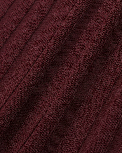 Sporty & Rich SRC Ribbed Trousers - Bordeaux