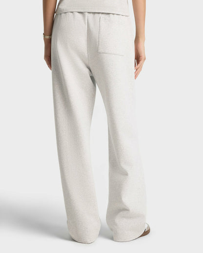 Sporty & Rich Yale Classic Wide Sweatpant - Heather Gray/Navy