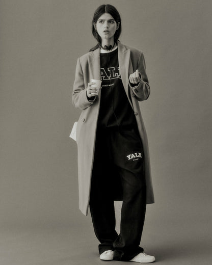 Sporty & Rich Yale Classic Wide Sweatpant - Navy/White