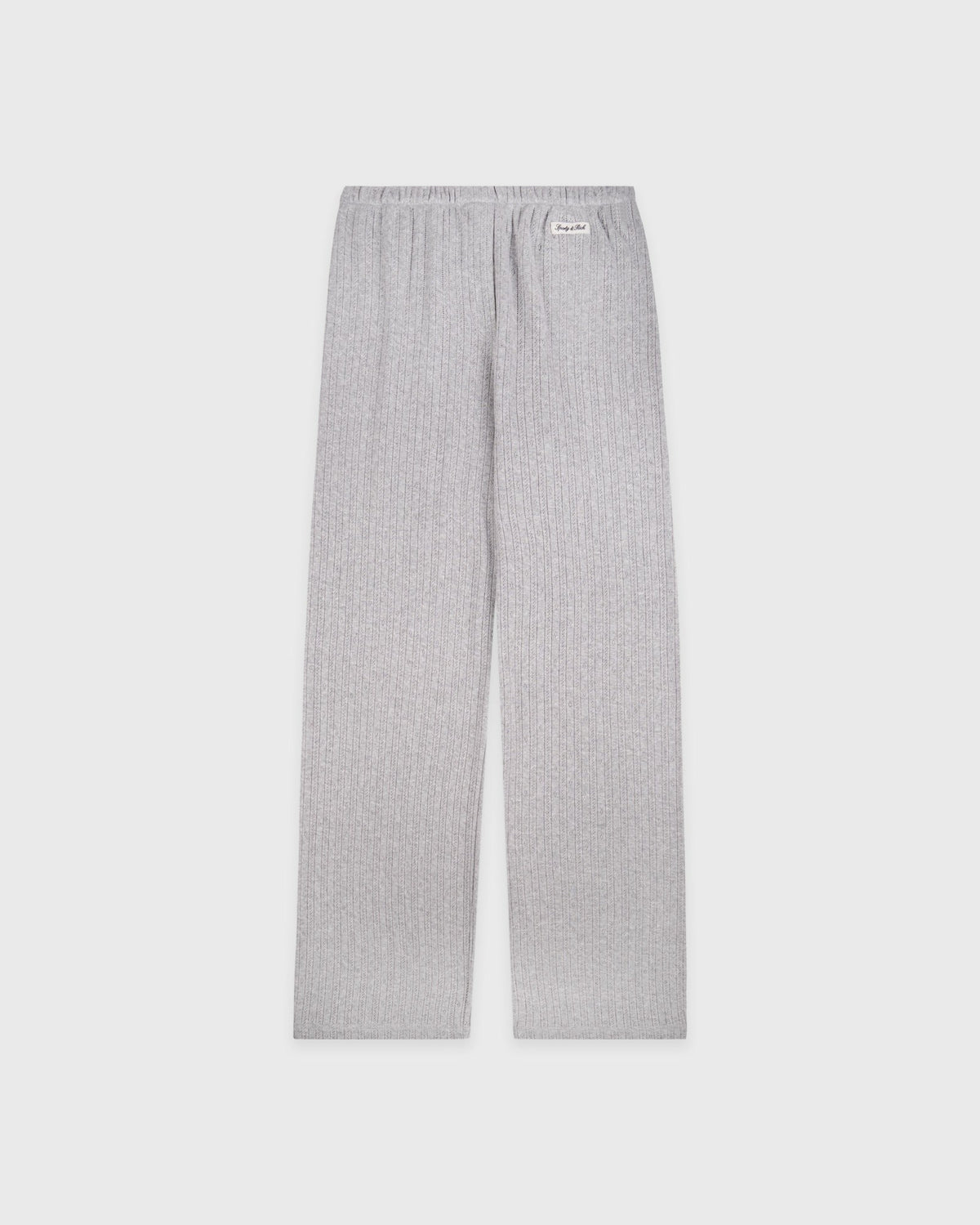 Sporty & Rich Signature Logo Pointelle Trousers - Heather Gray