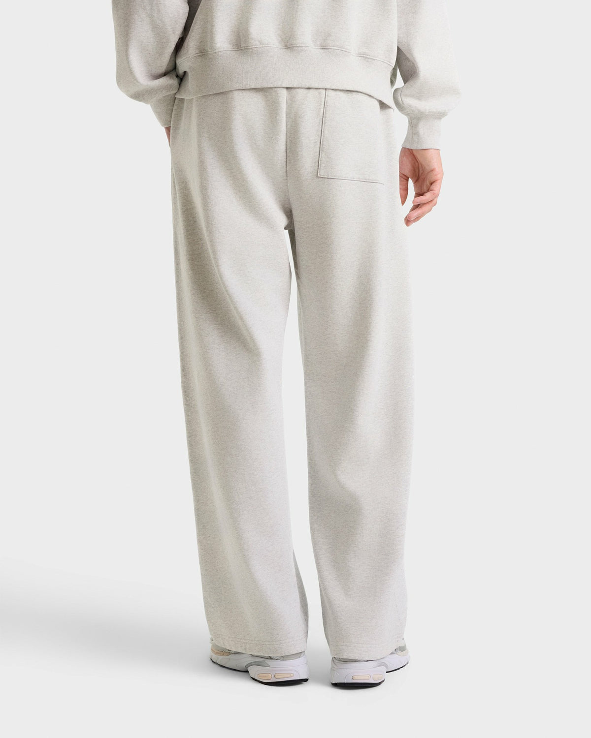 Sporty & Rich California Emblem Wide Sweatpant - Heather Gray/Forest