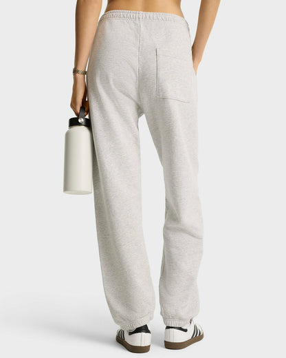 Sporty & Rich Syracuse Embroidered Sweatpant - Heather Gray/Navy