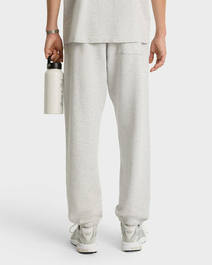 Sporty & Rich Syracuse Embroidered Sweatpant - Heather Gray/Navy