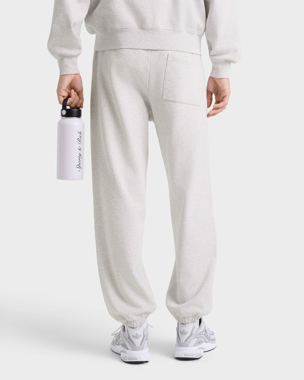 Sporty & Rich S&R Ivy Sweatpant - Heather Gray/Navy