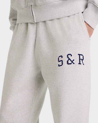 Sporty & Rich S&R Ivy Sweatpant - Heather Gray/Navy