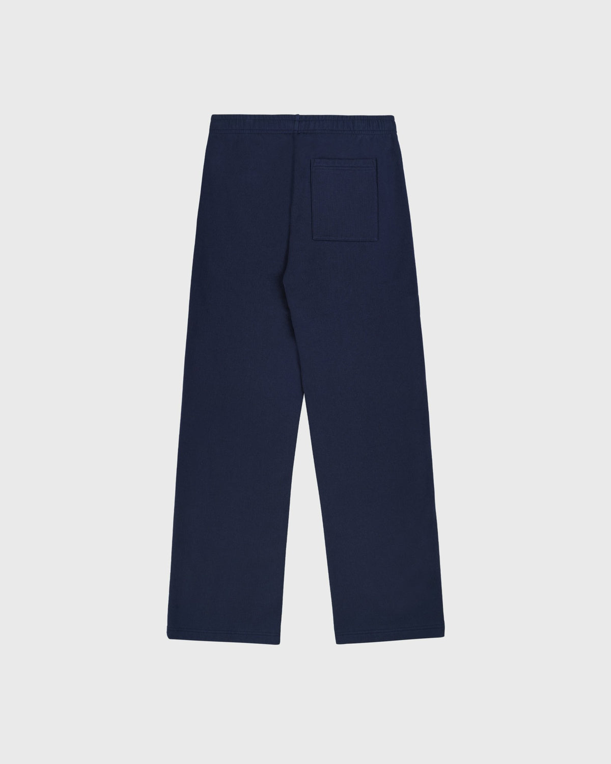 Sporty & Rich Serif Logo Wide Sweatpant - Navy/White